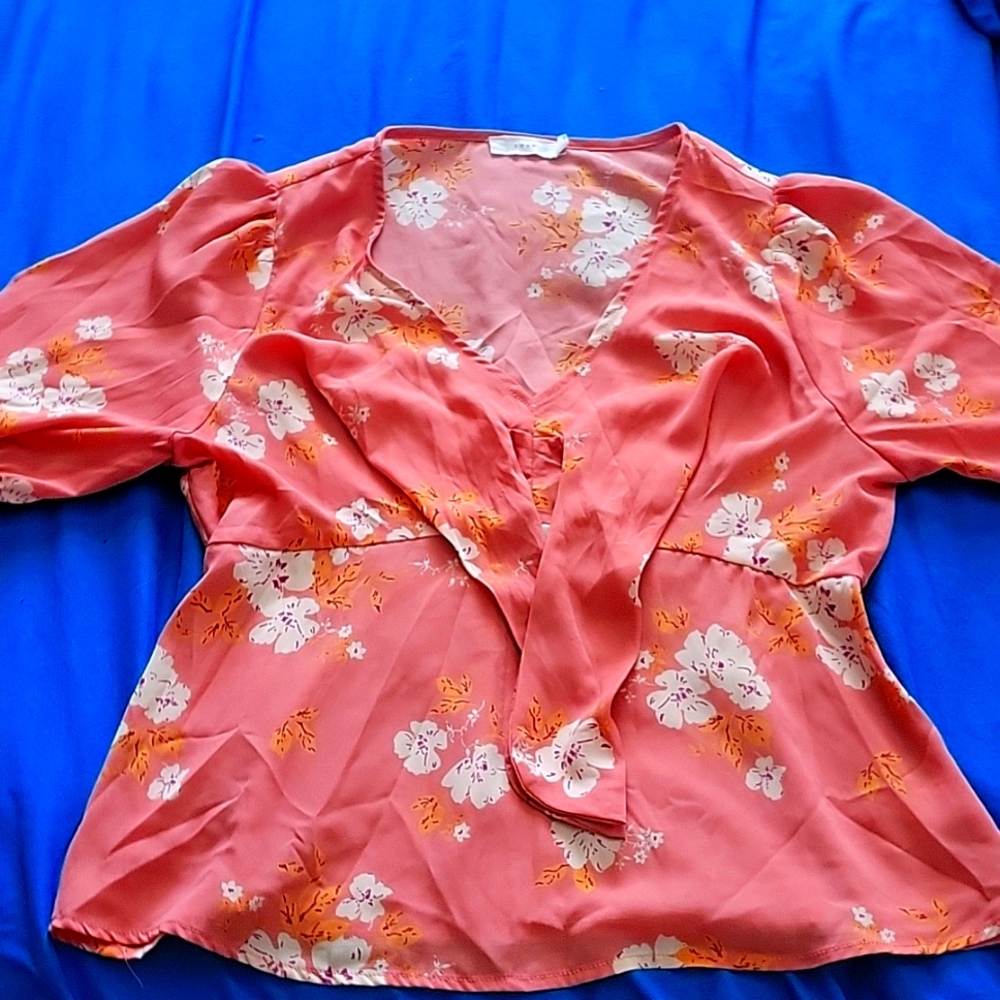 Pink blouse shirt XL petite